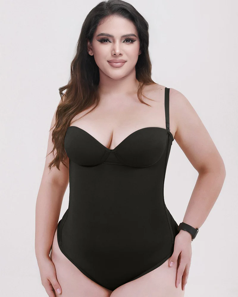 Back Lace-up Bodysuit Thong Seamless Shapewear - Image 13