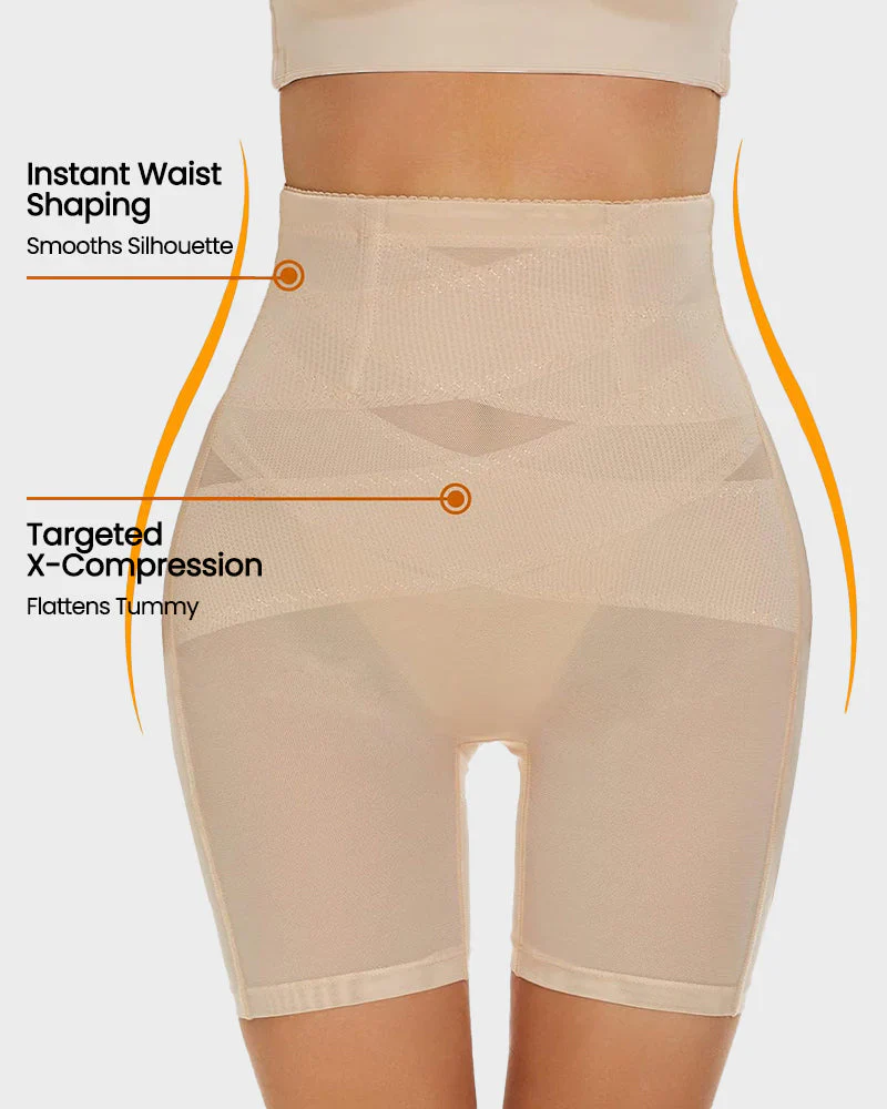 Comfort High Waisted Body Shaper Shorts Seamless no Rolling Thigh Slimmer - Image 7