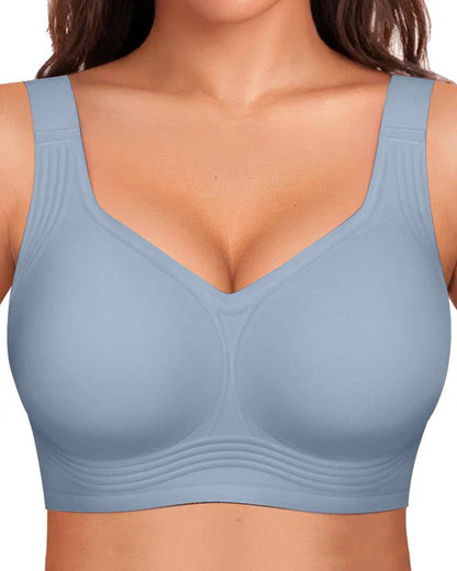 Comfortable Wireless Full Coverage Jelly Smoothing Bra - Image 12