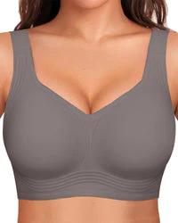 Comfortable Wireless Full Coverage Jelly Smoothing Bra - Image 14