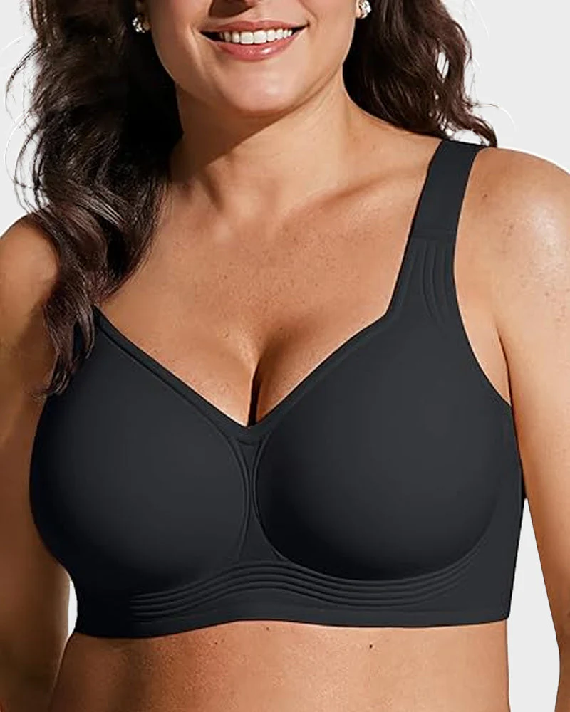 Comfortable Wireless Full Coverage Jelly Smoothing Bra - Image 6