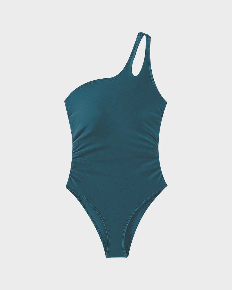 One Shoulder One Piece Swimsuit - Image 16