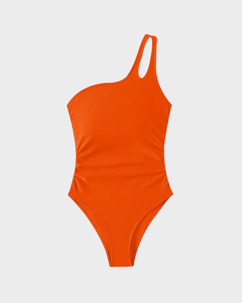 One Shoulder One Piece Swimsuit - Image 27