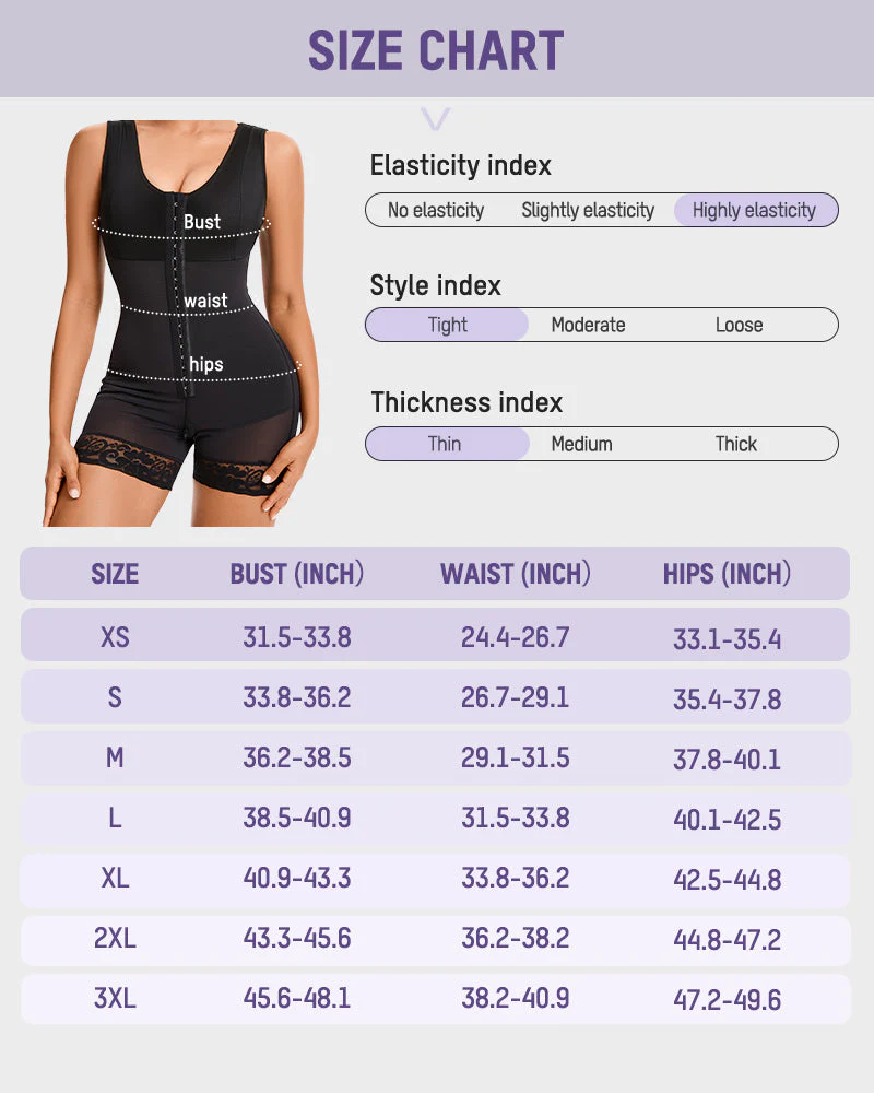 Extra Plus Size Shaper Bodysuit Tummy Control Shapewear With Bra - Image 26