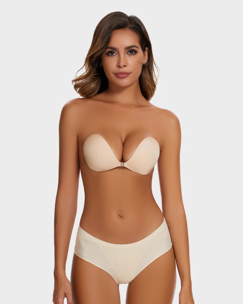 Front Closure Adhesive Invisible Push-Up Bra - Image 14