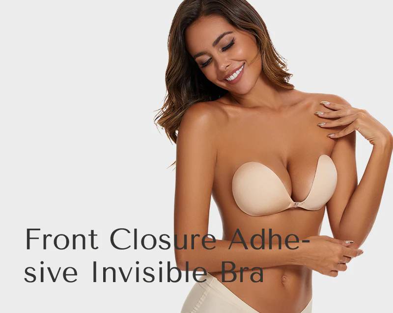 Front Closure Adhesive Invisible Push-Up Bra - Image 26