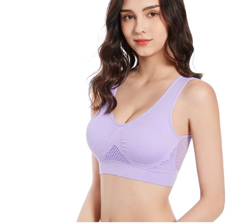 Seamless Sports Comfortable Breathable High Support Bra - Image 4