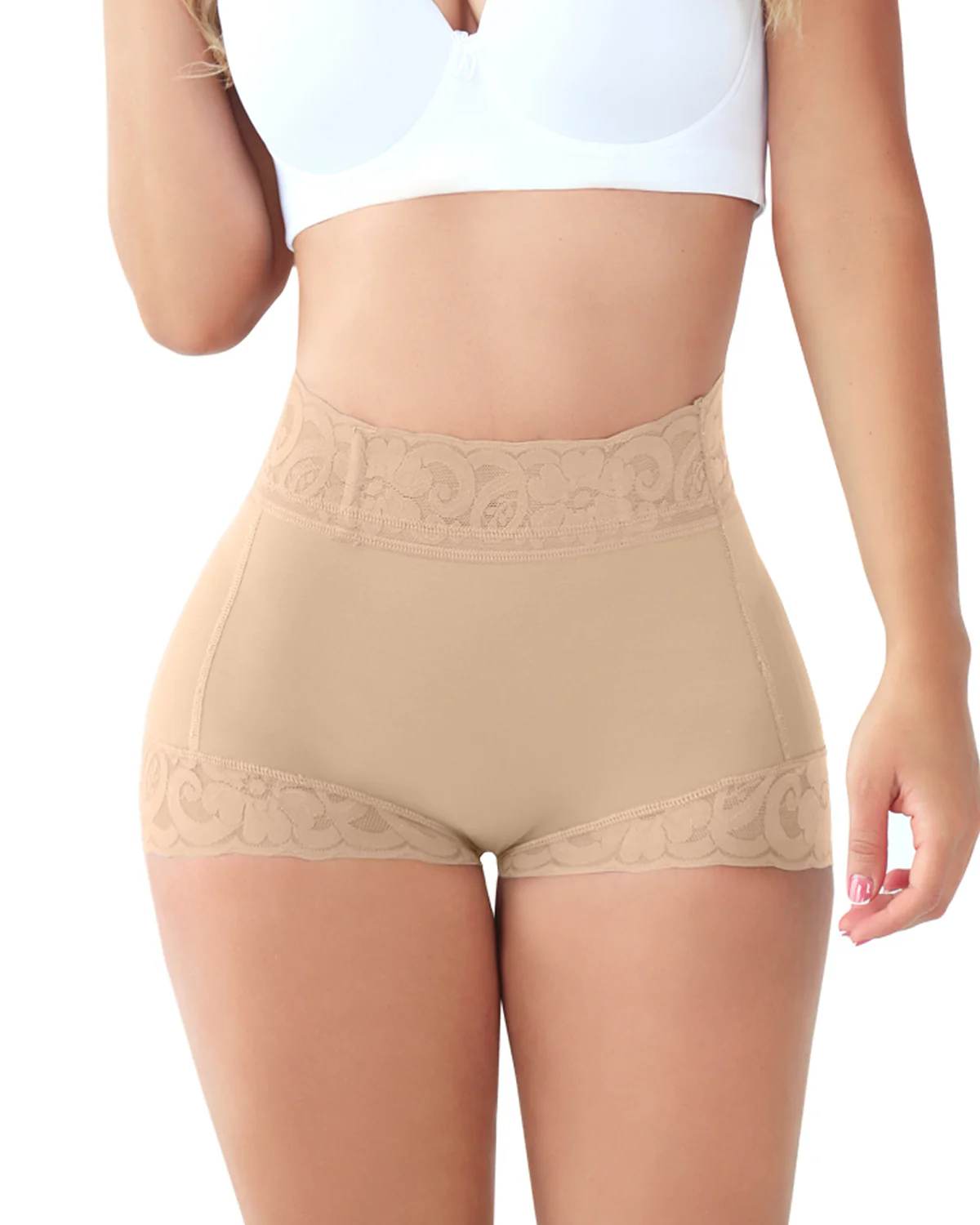 High Waist Seamless Butt Lifting Shorts - Image 3