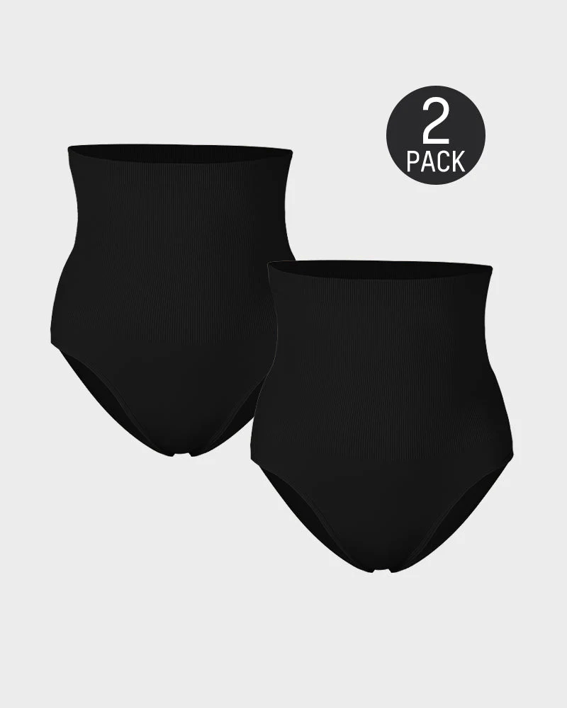 High Waist Tummy Control Brief Panty (2 Pack) - Image 21