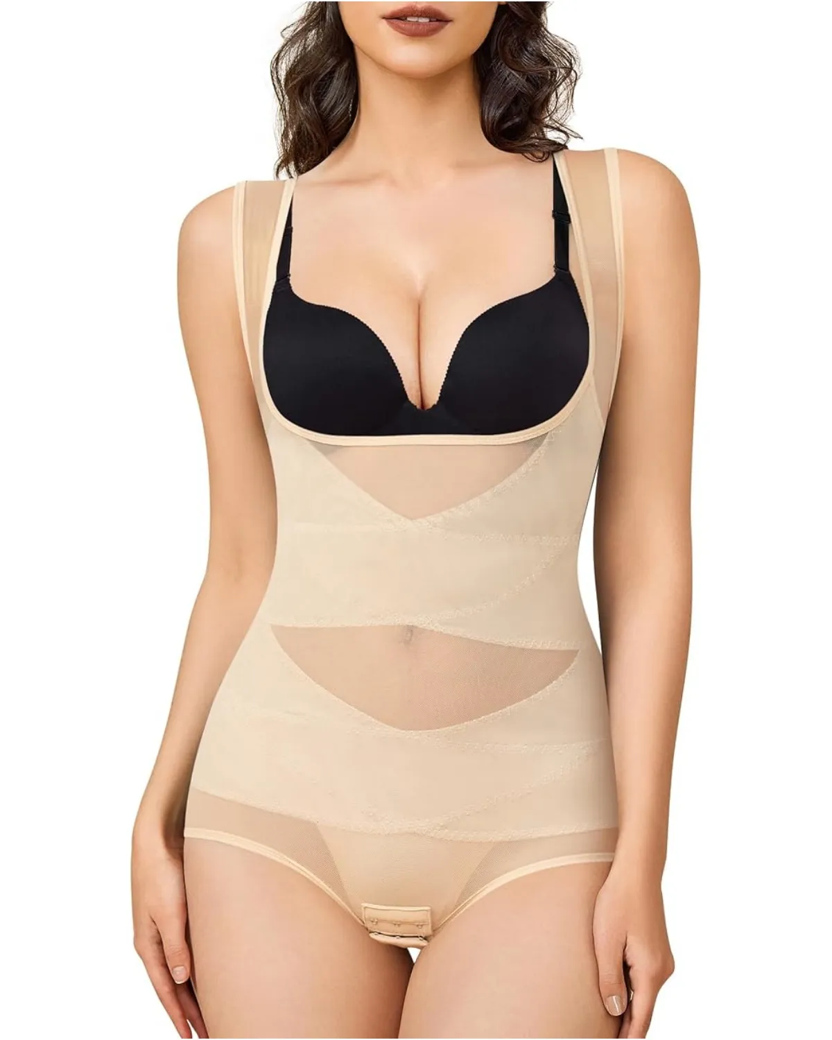 Mesh Tummy Tuck Body Triangle Shapewear - Image 24