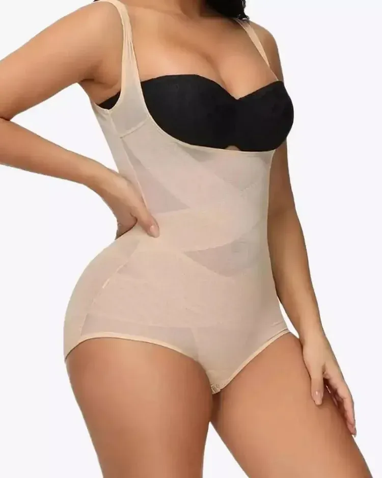 Mesh Tummy Tuck Body Triangle Shapewear - Image 27