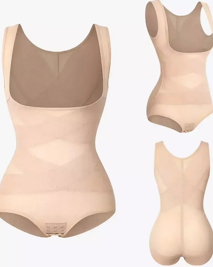 Mesh Tummy Tuck Body Triangle Shapewear - Image 32