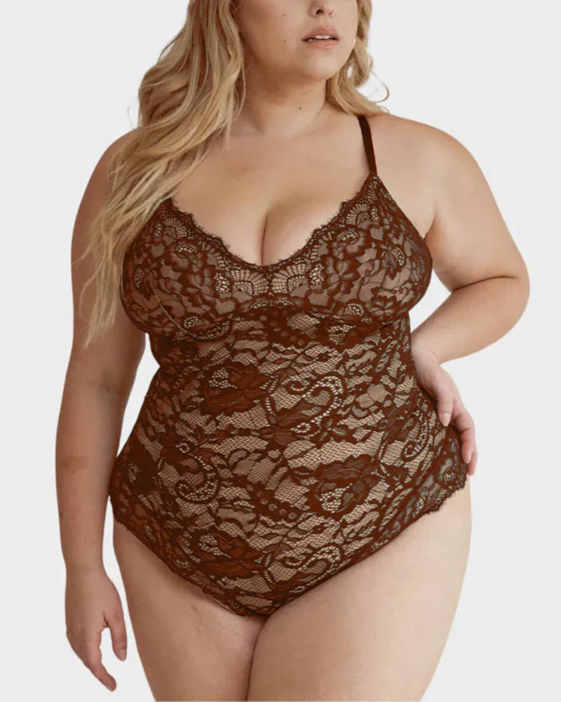 Plus Size Sexy Lace Bodysuits - Image 4