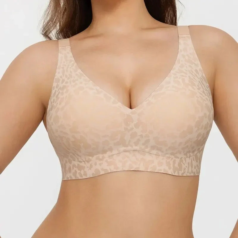Seamless Deep V Push-Up Wireless Bra - Image 19