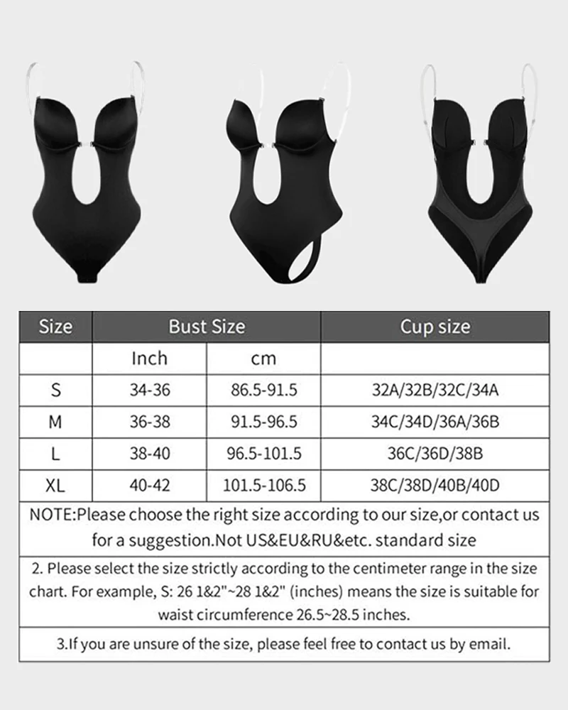 Strapless U Plunge Thong Bodysuit - Image 13