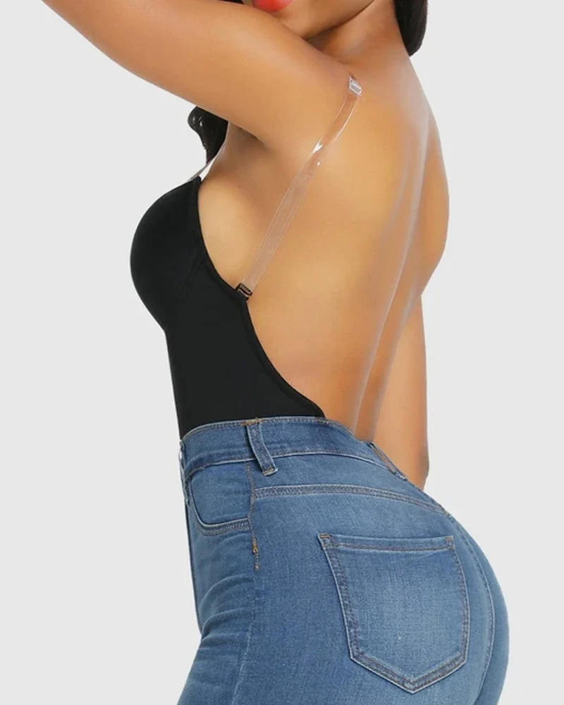 Strapless U Plunge Thong Bodysuit - Image 4