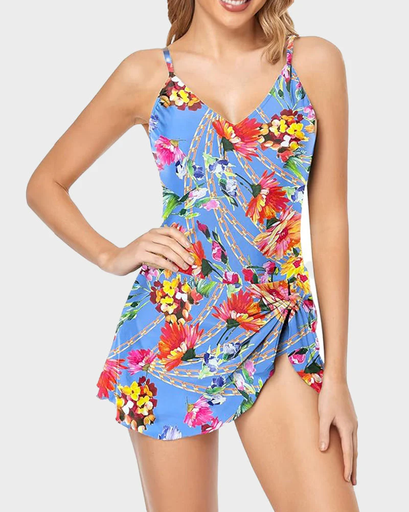 Women's Tummy Control Slim Fit Plus Size One Piece Swimsuit - Image 25