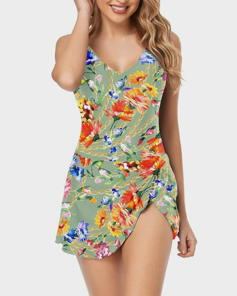 Women's Tummy Control Slim Fit Plus Size One Piece Swimsuit - Image 28