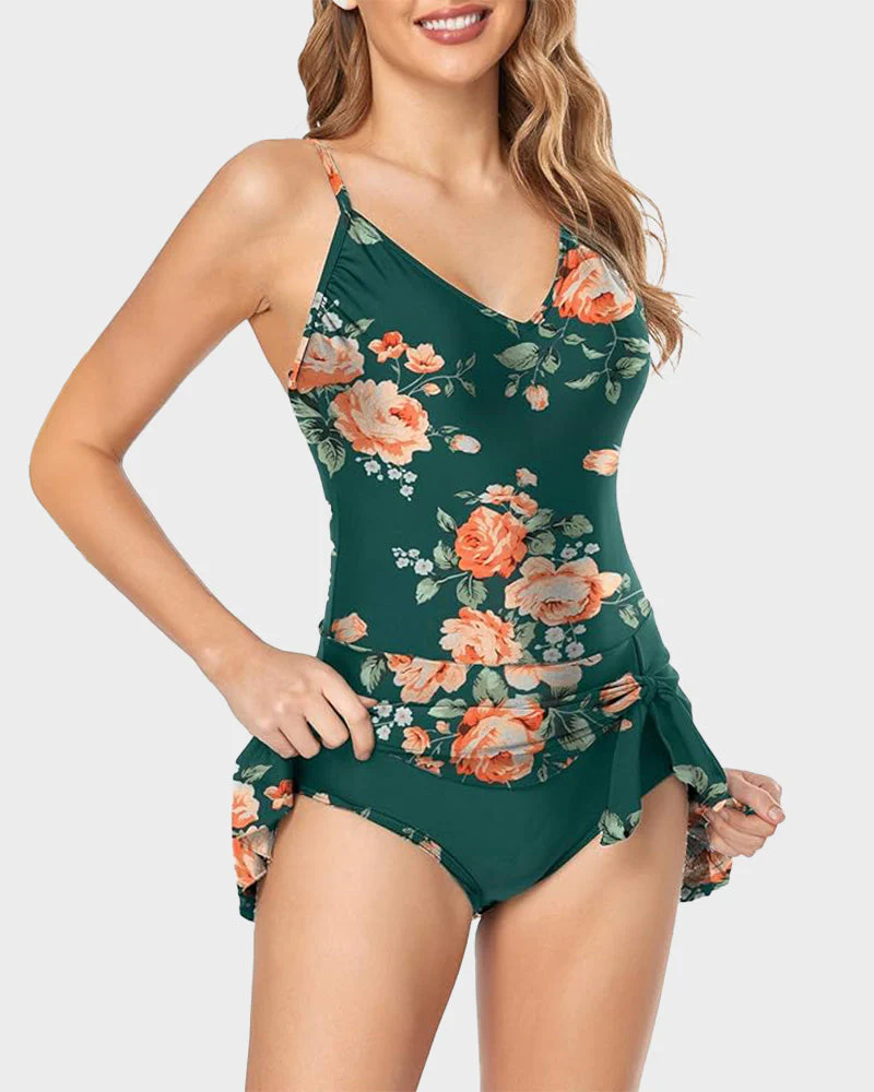 Women's Tummy Control Slim Fit Plus Size One Piece Swimsuit - Image 3