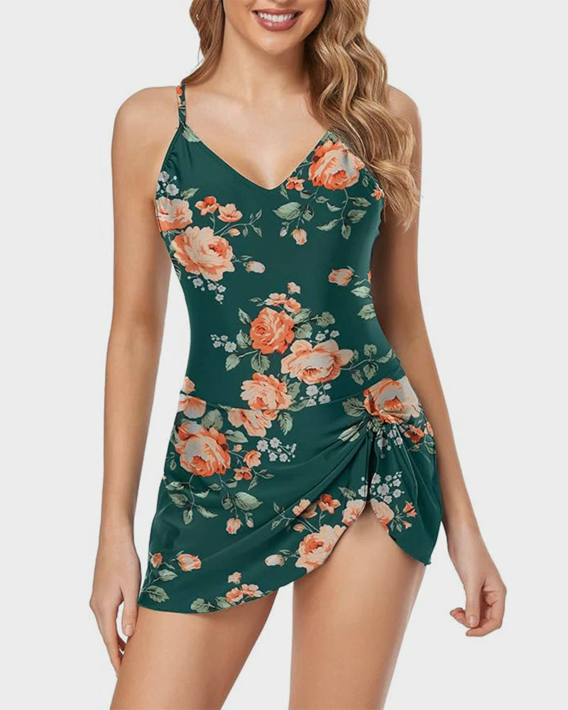 Women's Tummy Control Slim Fit Plus Size One Piece Swimsuit - Image 6