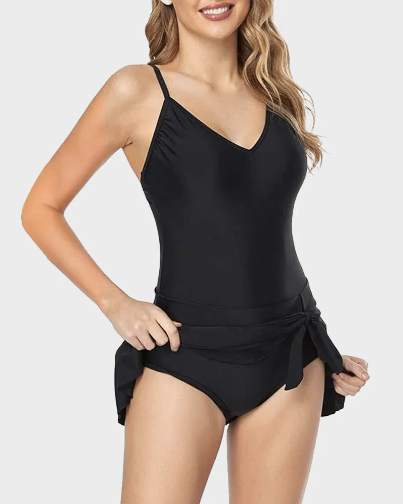 Women's Tummy Control Slim Fit Plus Size One Piece Swimsuit - Image 8