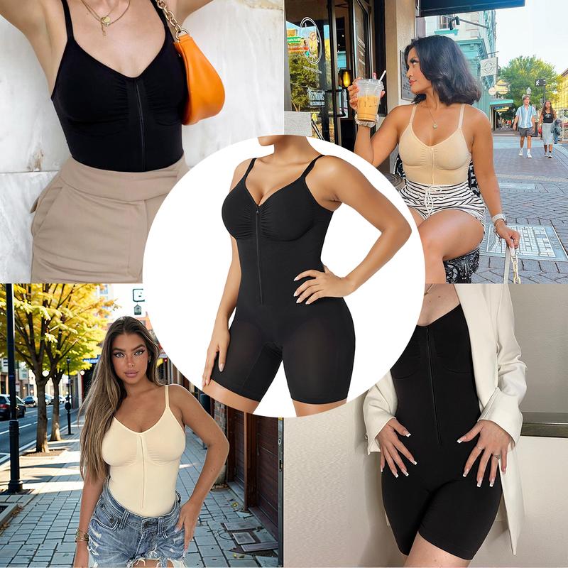Women's Tummy Control Zip Bodysuit - Image 11
