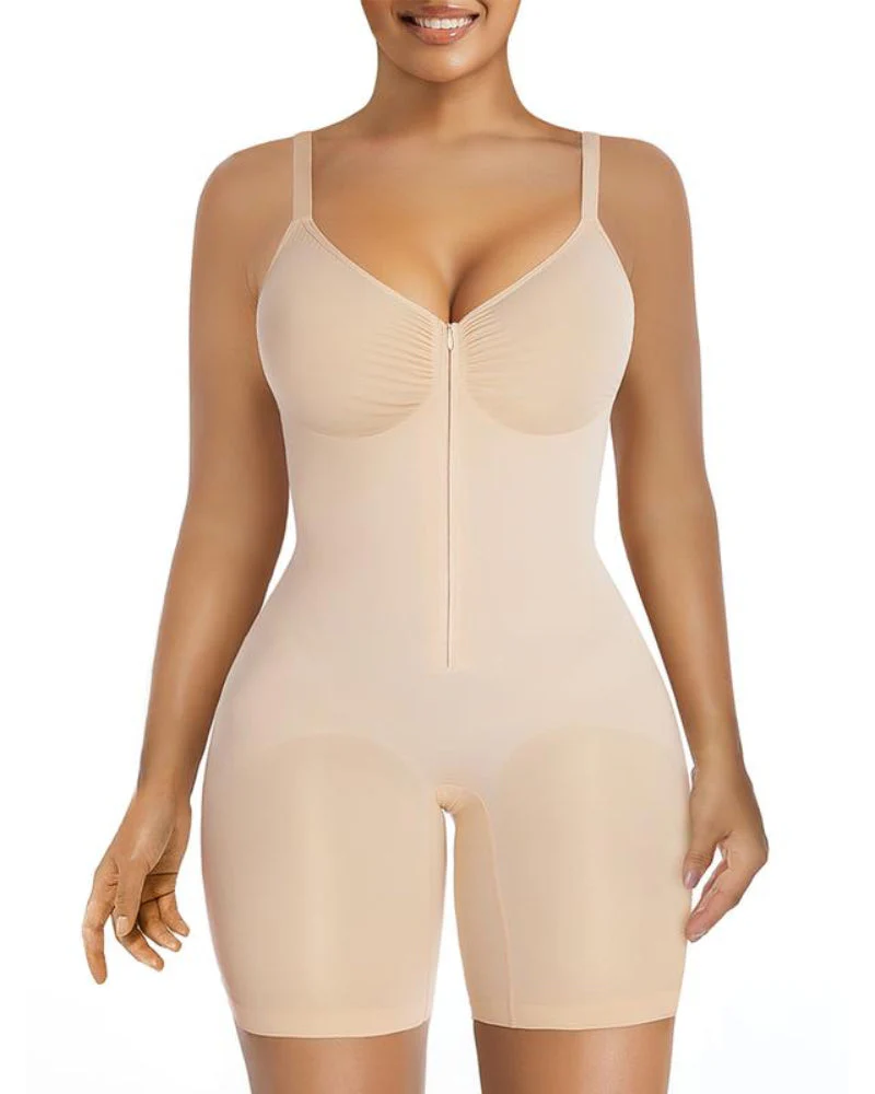 Women's Tummy Control Zip Bodysuit - Image 3