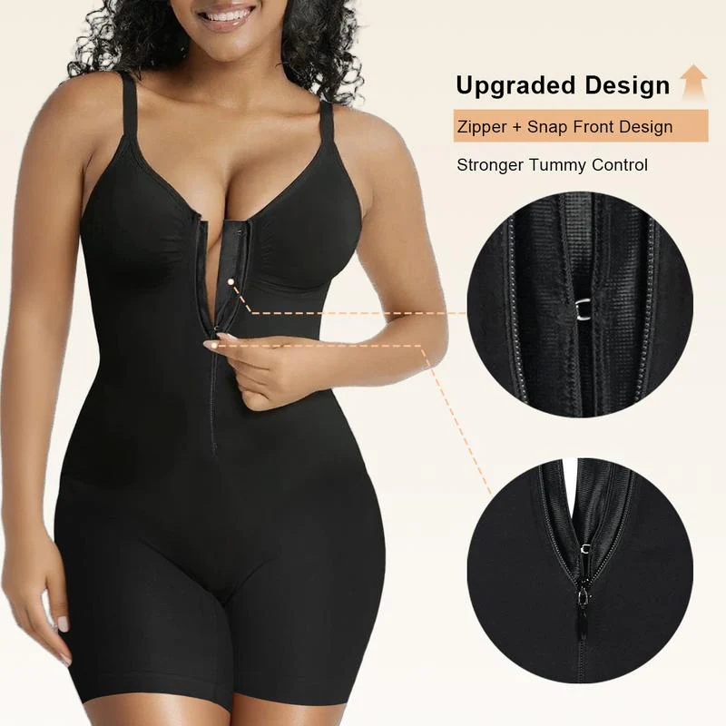 Women's Tummy Control Zip Bodysuit - Image 5