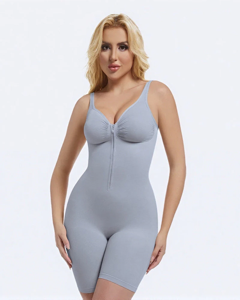 Women's Tummy Control Zip Bodysuit - Image 9